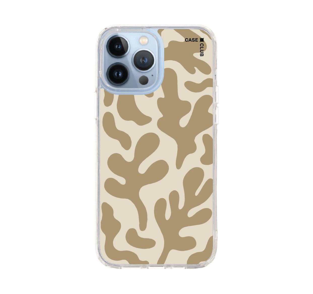 brown & white abstract freeform pattern